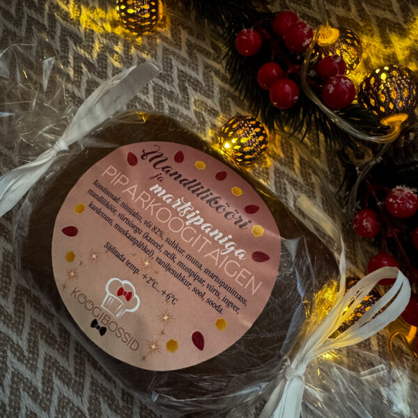 Mandlilikööri ja martsipaniga piparkoogitaigen