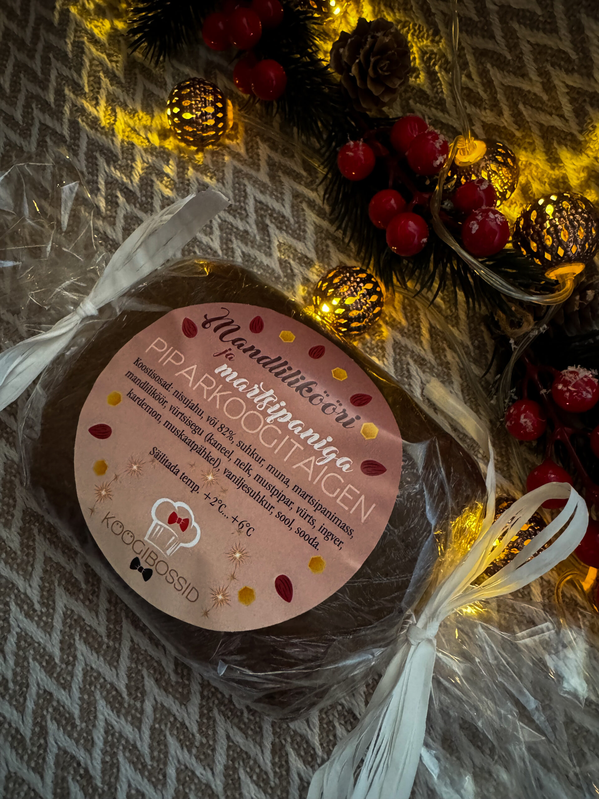 Mandlilikööri ja martsipaniga piparkoogitaigen